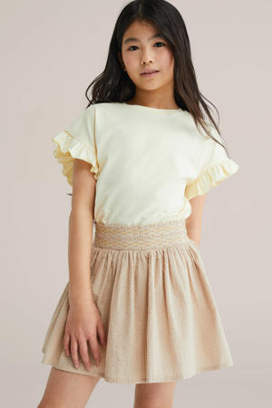 korte rok beige