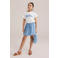 WE Fashion Blue Ridge denim spijkerrok light blue denim