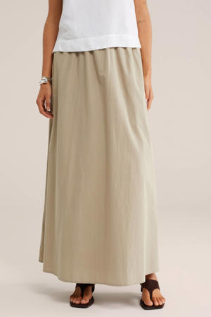 maxi rok grijsbruin