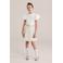 WE Fashion korte rok met glitter wit