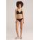 WE Fashion bikinibroekje met textuur donkerbruin