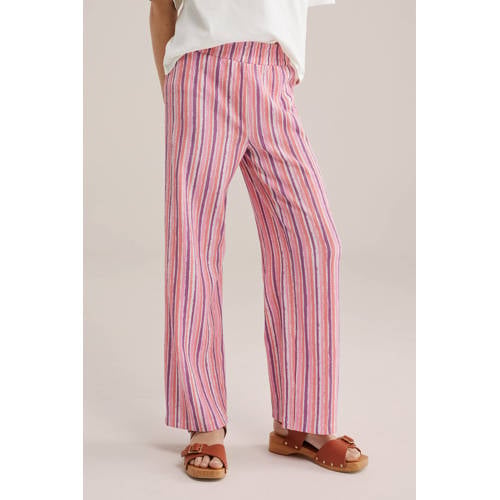 WE Fashion loose casual broek roze afbeelding
