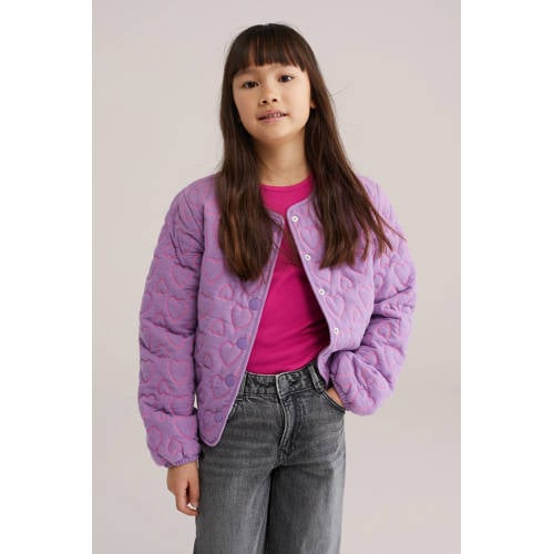 WE Fashion bomberjack lente paars afbeelding
