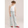 WE Fashion one shoulder top wit fijn gebreid