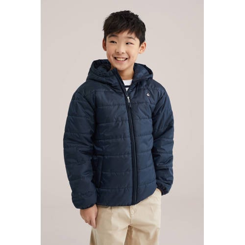 WE Fashion gewatteerde jas donkerblauw afbeelding