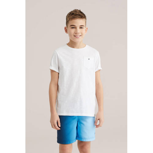 WE Fashion zwemshort donkerblauw/lichtblauw