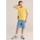 WE Fashion T-shirt met backprint geel