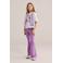 WE Fashion flared legging  lila