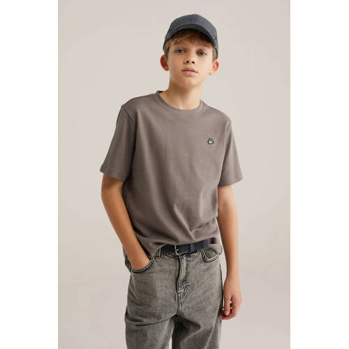 WE Fashion Blue Ridge T-shirt taupe afbeelding
