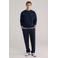 WE Fashion straight joggingbroek donkerblauw