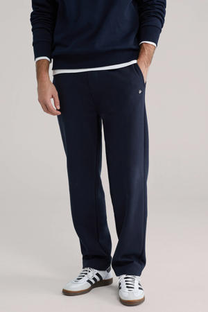 straight joggingbroek donkerblauw
