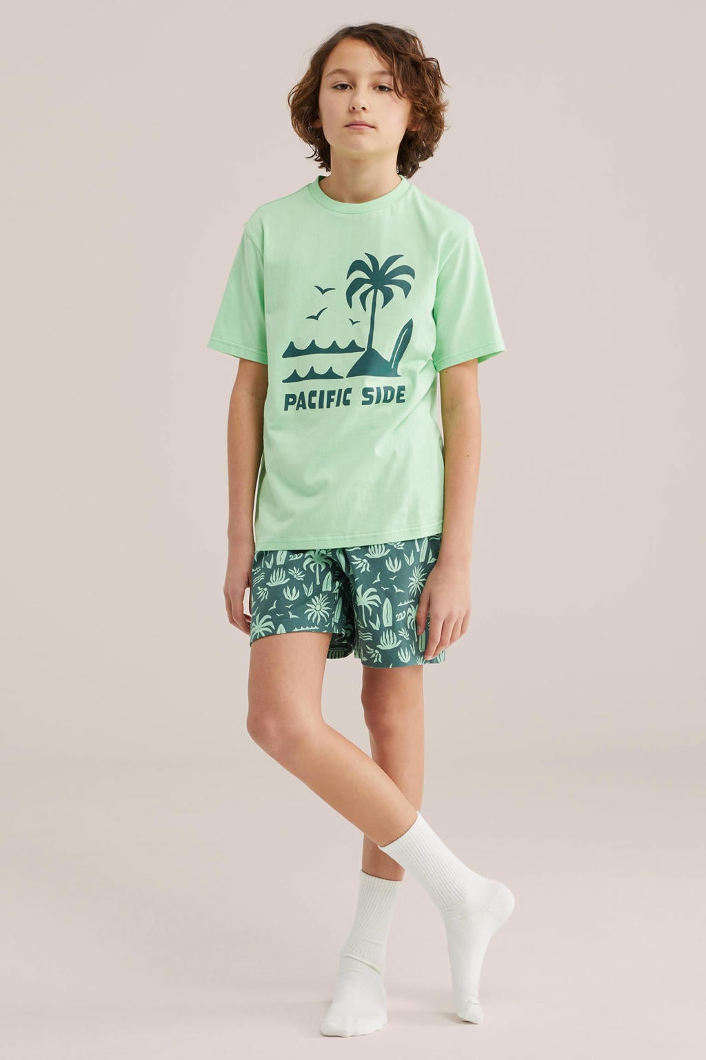 WE Fashion shortama groen