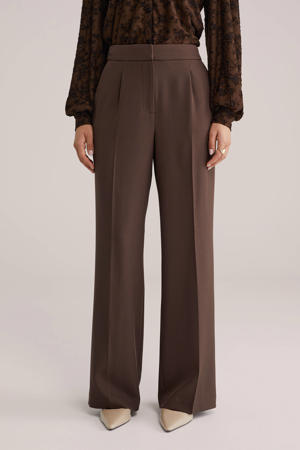 straight regular waist broek