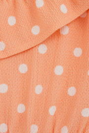 thumbnail: WE Fashion straight leg playsuit met stippen - oranje
