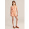 WE Fashion straight leg playsuit met stippen - oranje