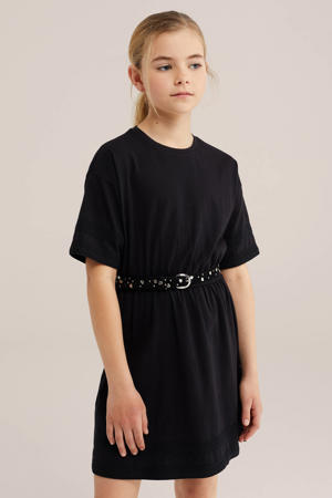 T-shirtjurk korte jurk zwart