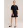 WE Fashion T-shirtjurk korte jurk zwart