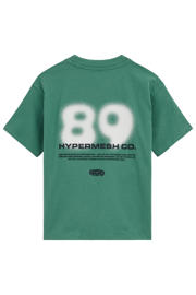 thumbnail: WE Fashion T-shirt met backprint donkergroen