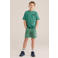 WE Fashion T-shirt met backprint donkergroen
