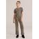 WE Fashion jumpsuit beige met panterprint