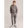 WE Fashion regular cargobroek grijsbruin