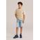 WE Fashion Blue Ridge denim loose short light blue denim