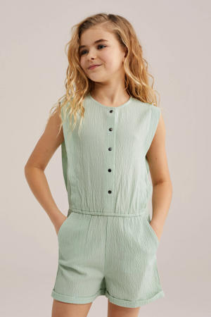 Straight playsuit mintgroen