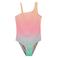 WE Fashion one shoulder bikini oranje/roze/groen