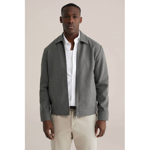 WE Fashion sweatvest grijsgroen afbeelding