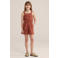 WE Fashion playsuit bruin met stippen