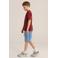 WE Fashion T-shirt met backprint donkerrood