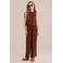 WE Fashion straight jumpsuit bruin