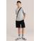 WE Fashion regular sweatshort zwart