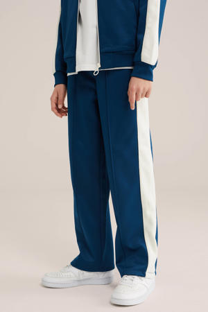 straight casual broek donkerblauw