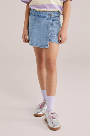 denim skort light blue denim