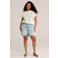 WE Fashion Blue Ridge denim regular high waist short light blue denim