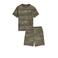 WE Fashion shortama donkergroen