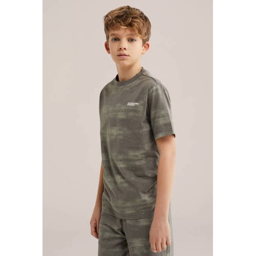 WE Fashion shortama donkergroen
