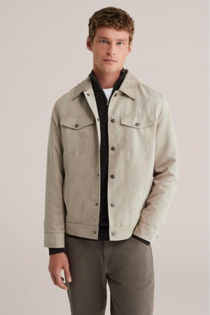 suede jasje beige