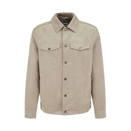 WE Fashion suede jasje beige afbeelding