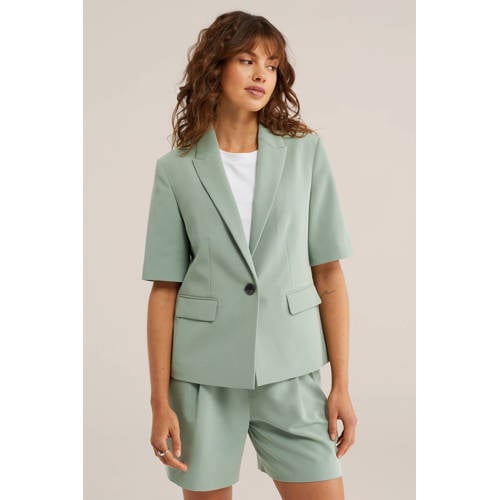 WE Fashion regular blazer groen afbeelding