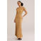 WE Fashion top met lurex oker
