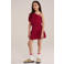 WE Fashion ballonrok met stippen rood