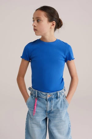 T-shirt rib gebreid