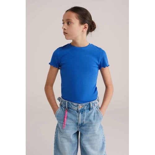 WE Fashion T-shirt rib gebreid afbeelding