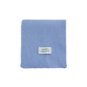 gebreide sjaal blauw