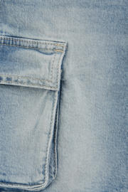 thumbnail: WE Fashion Blue Ridge denim loose short light blue denim