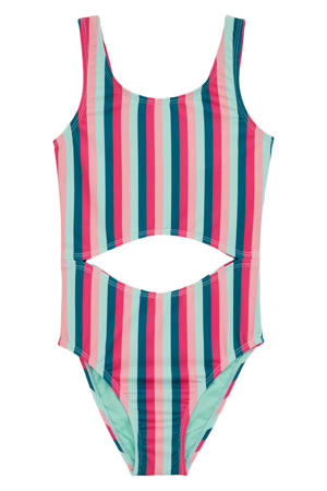 cut-out badpak roze/groen
