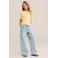 WE Fashion Blue Ridge gebloemde loose fit jeans baggy jeans light blue denim
