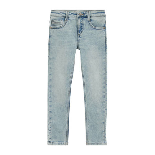 WE Fashion slim fit jeans light blue denim afbeelding